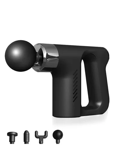 20W Deep Percussion Massager Gun Muscle Relax Mini Massage Gun USB Charge Body With 4 Massage Heads &amp; 5 Speed Settings