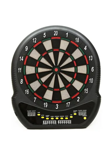 1-8 Players 27 Games Electrice Dartboard, Dart Board Set, Electronic Darts Set with LCD Scoring Screen, Voice Score Reader, 202 Variations &amp; 12 Darts HJ-70024 (W37 x D2 x H43)cm 