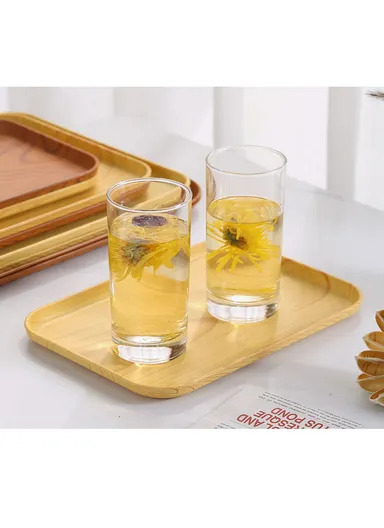 165ml 6 Pcs Round Transparent Glass Cups for Hot &amp; Cold Beverages 1201