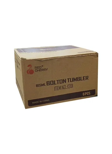 165ml 6 Pcs Round Transparent Glass Cups for Hot &amp; Cold Beverages 1201