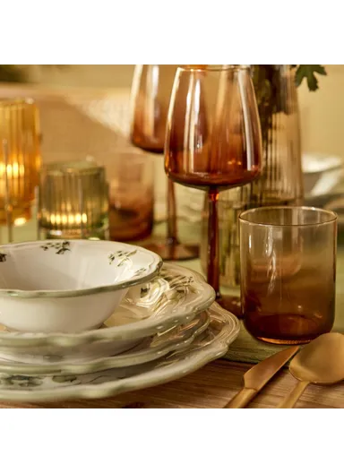 24 Pieces Julia Stoneware Dinner Set - Green