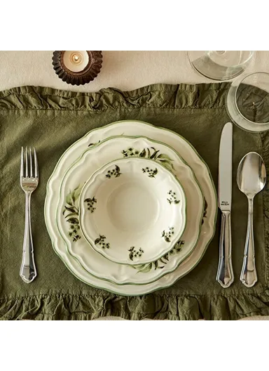 24 Pieces Julia Stoneware Dinner Set - Green