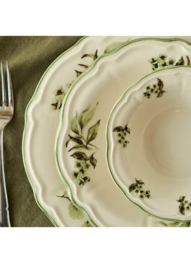 24 Pieces Julia Stoneware Dinner Set - Green