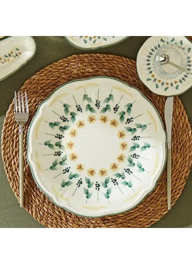 26 Pieces Adelina Stoneware Breakfast Set - Green