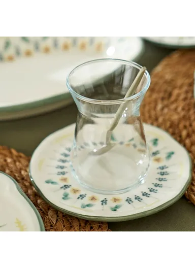 26 Pieces Adelina Stoneware Breakfast Set - Green