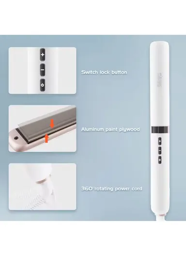 40W Professional Hair Straightener with LED Display &amp; Adjustable Temperature 10223 - Blue