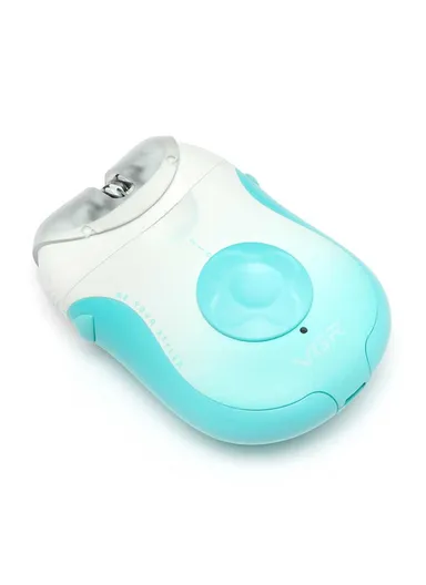 600mAh Rechargeable 2-Speed Settings Professional Lady Epilator 2in1 V-727- Blue