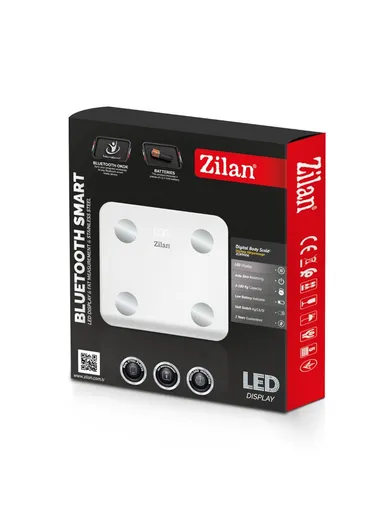 Digital Weighing Scale, Ideal for Accurate Weight Measurement with LED Display ZLN9006- White