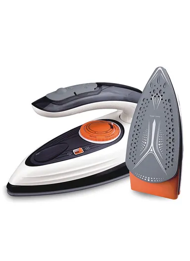 1200W 100-240V Mini Travel Steam Iron Ceramic Coating Plate Steam Iron With 80ml Water Tank For Travel KD1068 - Orange
