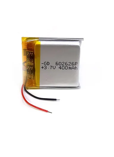 Beston Li-Po Battery 602626 3.7V 400mAh (26mm x 26mm x 6mm)