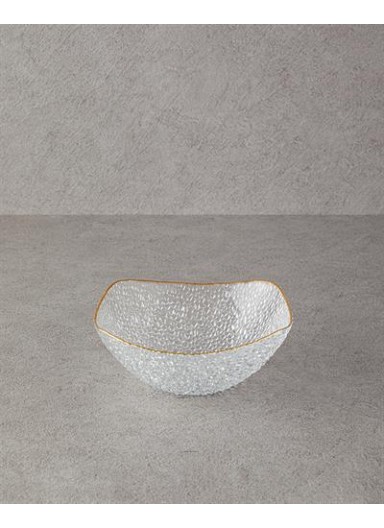 Giselle Glass Bowl 19 cm Gold