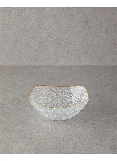 Giselle Glass Bowl 19 cm Gold