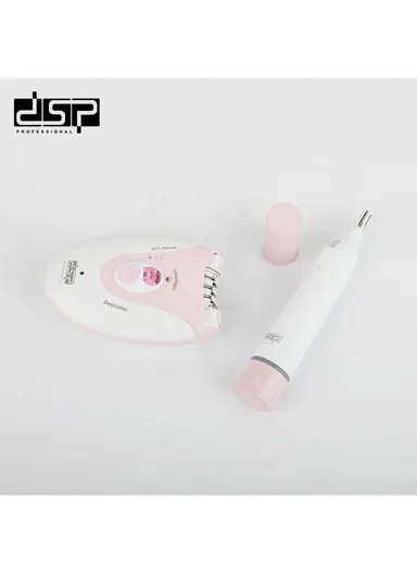 3W Women’s Grooming Kit with Nose Trimmer &amp; Body Epilator, Gentle, Effective Hair Removal, Rechargeable, Waterproof - 80159