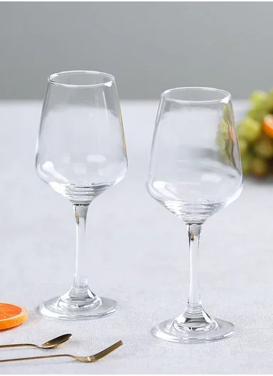 360ml 6Pcs Elegant &amp; Smooth Beverages Goblet Glass with Long Stem &amp; Narrow Rim BM4035