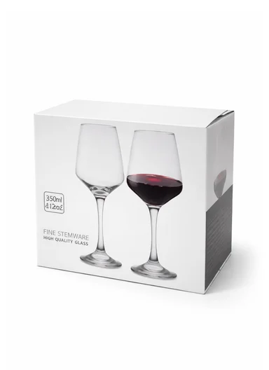 360ml 6Pcs Elegant &amp; Smooth Beverages Goblet Glass with Long Stem &amp; Narrow Rim BM4035