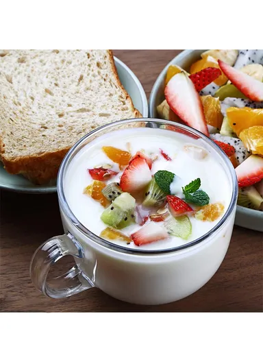 3pcs 470ml Glass Cups, Durable &amp; Stylish Drinkware for Everyday Use BMDP01