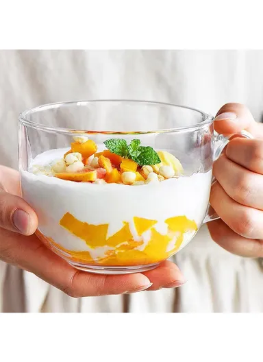 3pcs 470ml Glass Cups, Durable &amp; Stylish Drinkware for Everyday Use BMDP01