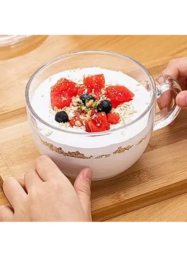 3pcs 470ml Glass Cups, Durable &amp; Stylish Drinkware for Everyday Use BMDP01