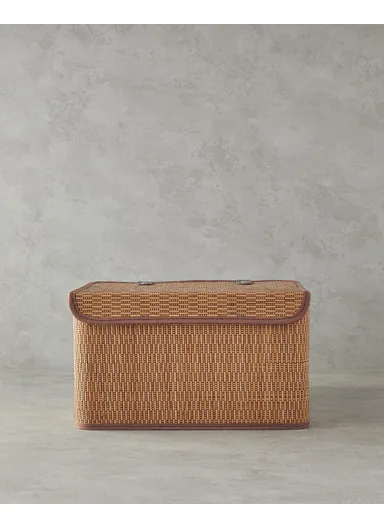 Gina Bamboo Storage Box 36x27x22 cm Coffee