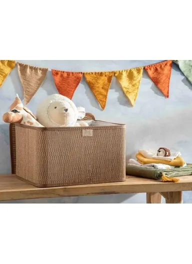 Gina Bamboo Storage Box 36x27x22 cm Coffee