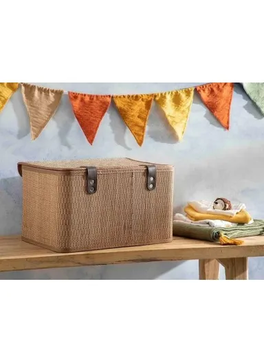 Gina Bamboo Storage Box 36x27x22 cm Coffee