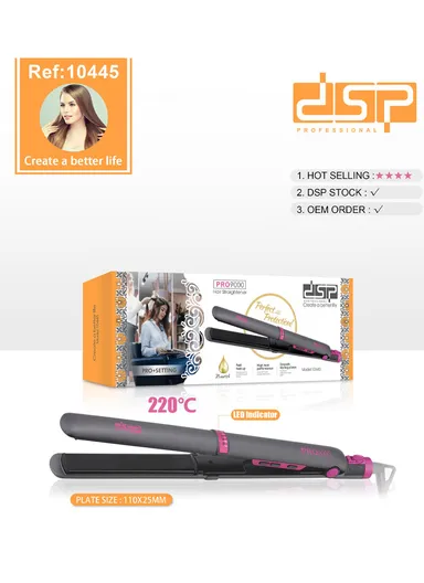 45W Professional Hair Straightener with 5 Setting Temperature 10445