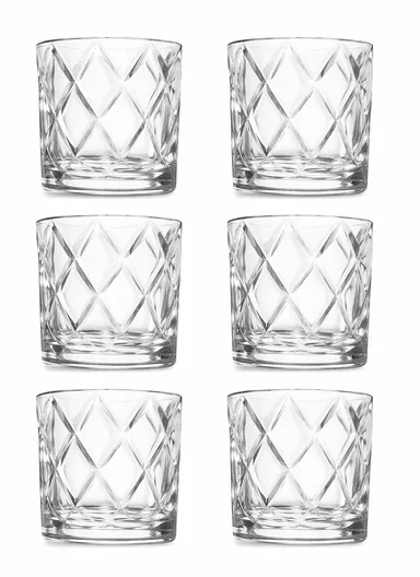 270ml Crystal Transparent Round Glass Cups with Sturdy Base &amp; Smooth Rim for Beverages BM6011LX