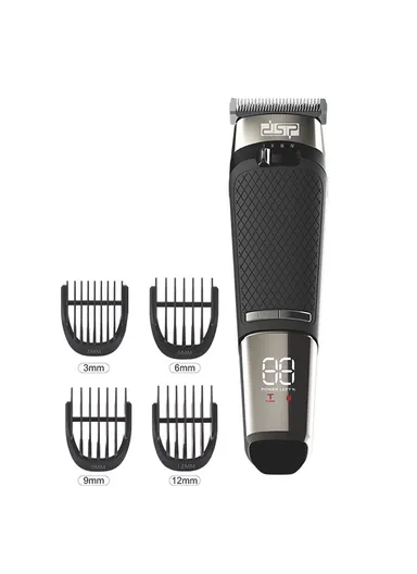 5W 2000mAh Professional Hair Clipper with LED Display &amp; 4 Guide Combs 90645