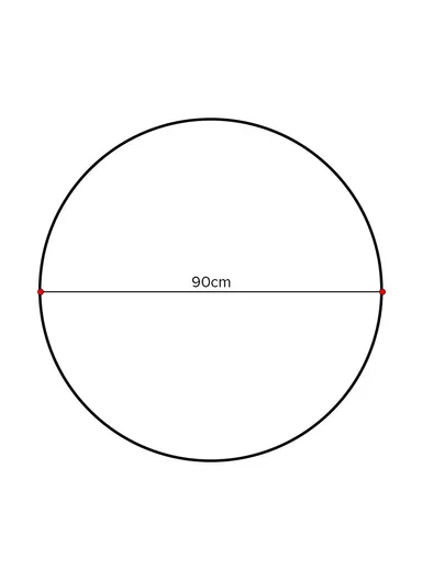 90cm Anti-Slip Round Luxurious Rabbit Fur Shaggy Rug Cozy, Soft &amp; Modern Decor - Pink