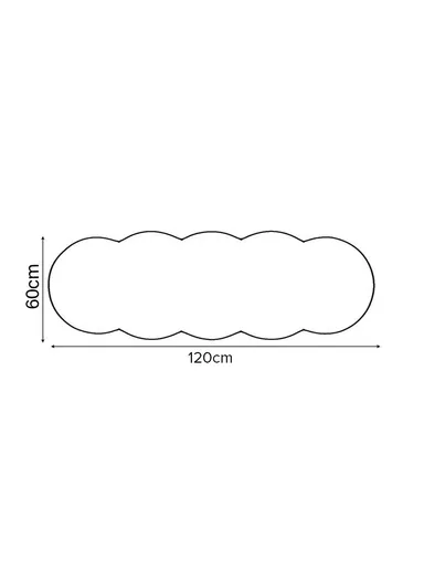 60x120cm Anti-Slip Modern Shaggy Mat With Long Hair - Drak Green