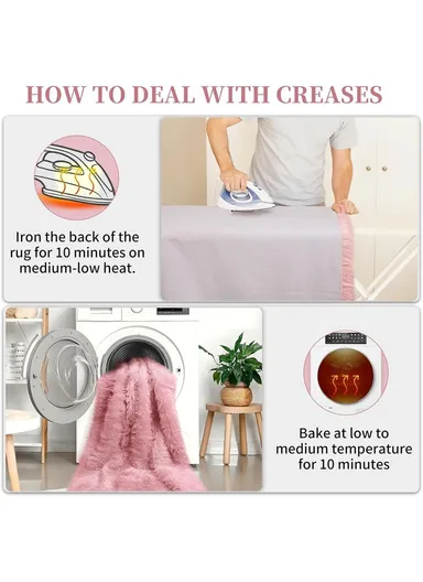 60x180cm Anti-Slip Modern Shaggy Mat With Long Hair - Purple