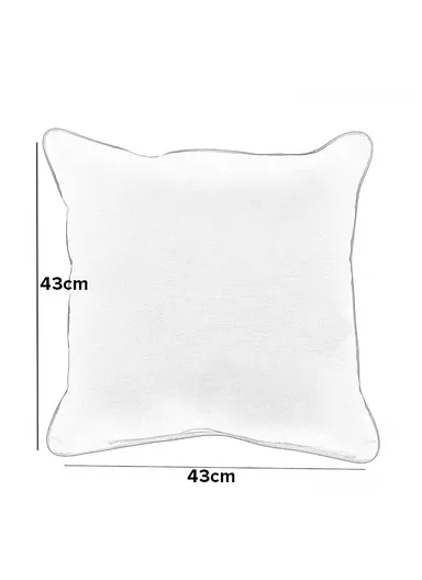 43x43cm Rabbit Fur Large Thick Strip Pillowcase - Pink