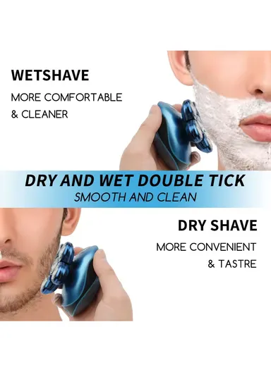 8W 600mAh Electric Rotation Shaver 4D Floating Waterproof with USB Rechargeable &amp; Working time 80 Minutes 60105