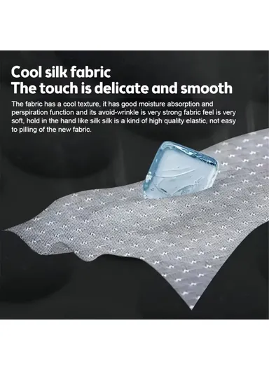 2 Sets Car Front Seat Cover + Backrest Pad Cool Breathable Fatigue Relief Vehicle Seat Pad - Red