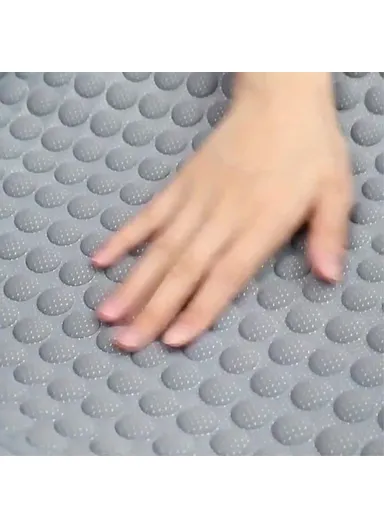 2 Sets Car Front Seat Cover + Backrest Pad Cool Breathable Fatigue Relief Vehicle Seat Pad - Red