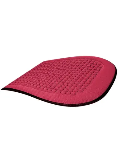2Pcs Car Truck Front Seat Cushion Cool Breathable Fatigue Relief Vehicle Seat Pad (L43 x W41)cm - Red