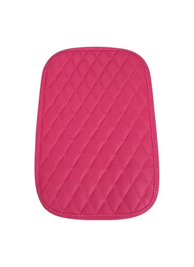 PU Leather Car Armrest Box Cover Pad Auto Center Armrest Box Protective Mat (L35 x W20)cm - Rose