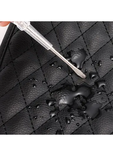 Camellia Design PU Leather Car Armrest Pad Auto Center Armrest Box Decorative Mat - Rose