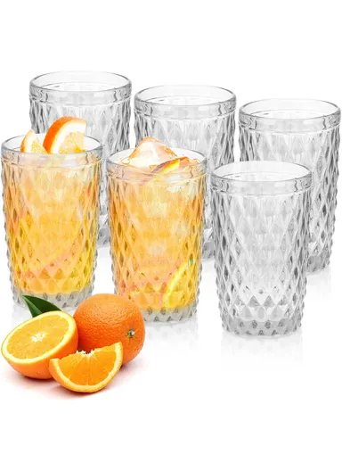 330ml 6Pcs Transparent Smooth &amp; Elegant Glass Cups for Various Beverages BM04612LX