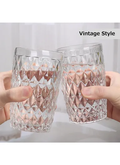 330ml 6Pcs Transparent Smooth &amp; Elegant Glass Cups for Various Beverages BM04612LX