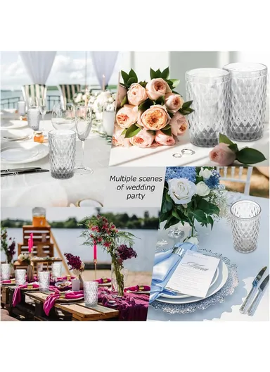 330ml 6Pcs Transparent Smooth &amp; Elegant Glass Cups for Various Beverages BM04612LX