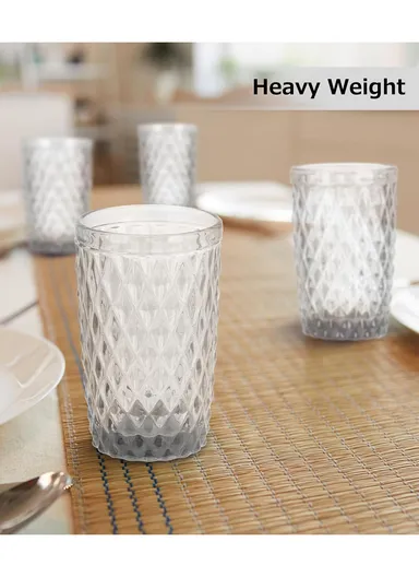 330ml 6Pcs Transparent Smooth &amp; Elegant Glass Cups for Various Beverages BM04612LX