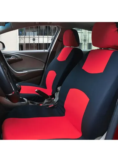 9 Pcs/Set Universal PU Leather Full Set Car Seat Cover, Seat &amp; Cushion Protector for Cars &amp; SUV- Black &amp; Green