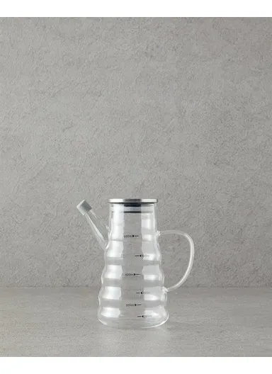 Ornella Borosilcate Oil Can 600 ml Transparent