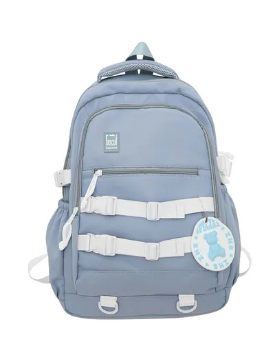 School Bag Large Capacity Waterproof For Kids789-1 (W33 x D16 x H45)cm- Blue