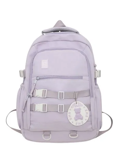 School Bag Large Capacity Waterproof For Kids789-1 (W33 x D16 x H45)cm- Purple