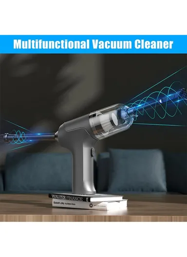 3-in-1 30W Blow &amp; Suction Vacuum Cleaner, 1800mAh Rechargeable Vacuum Cleaner with 1L Capacity, 30000rpm Cleaner with 3 Nozzles JMK1600