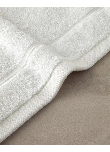 Leafy Bamboo Hand Towel 30x50 Cm Ecru