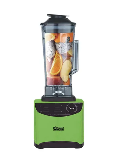 1800W 2.0L Adjustable Speed Pulse Function With 4 Stainless Steel Blades Table Blender (L20 x W18 x H44)cm- Green