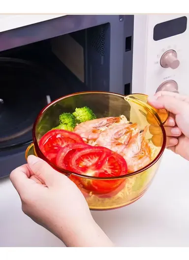 2.5L Durable &amp; Heat Resistant Glass Pot with Lid Compatible with Oven &amp; Microwave SJB-2500MLA (D19 x H11.5)cm - Transparent / Type A